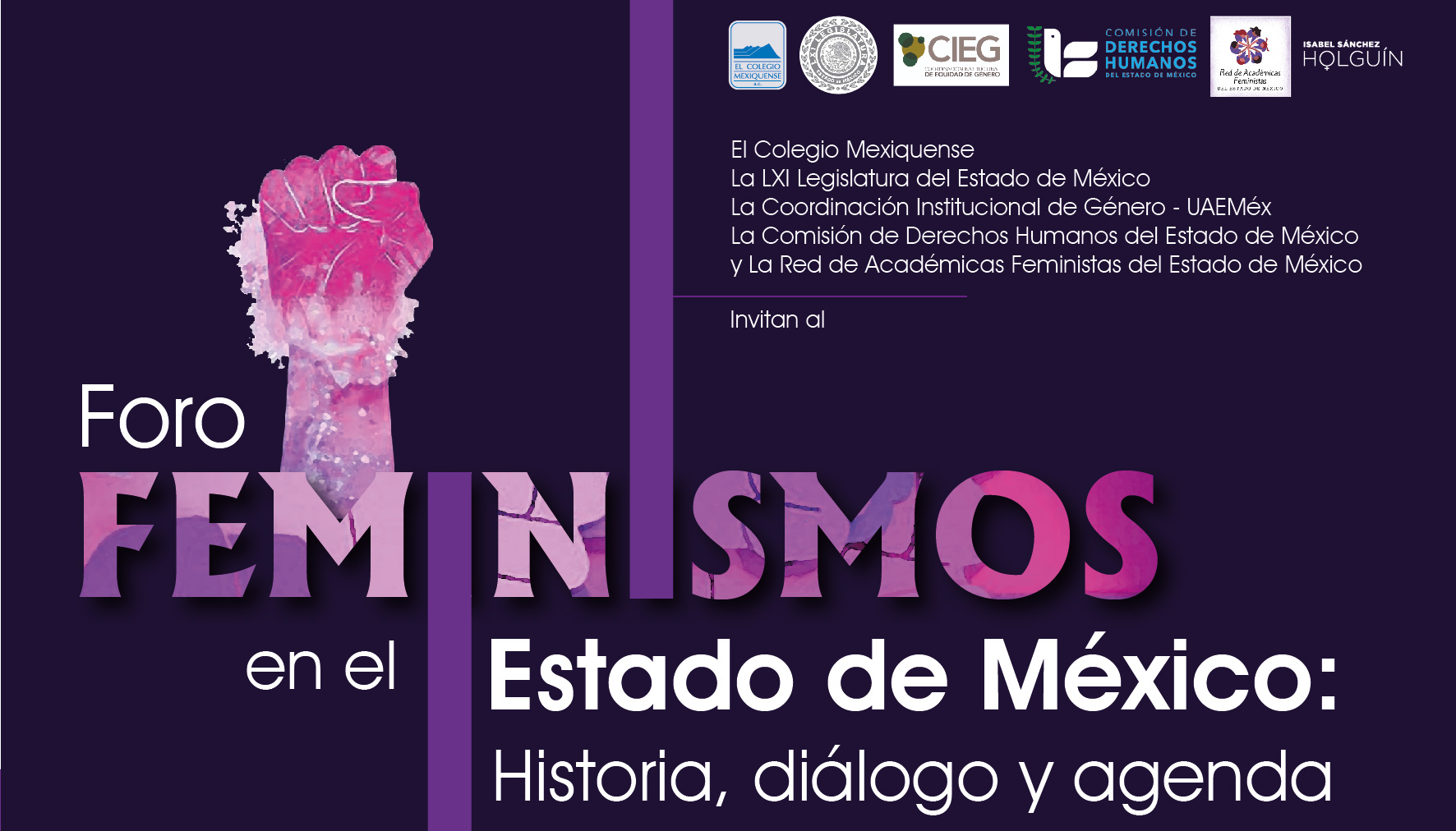 Foro. Feminismos en el Estado de México: Historia, diálogo y agenda