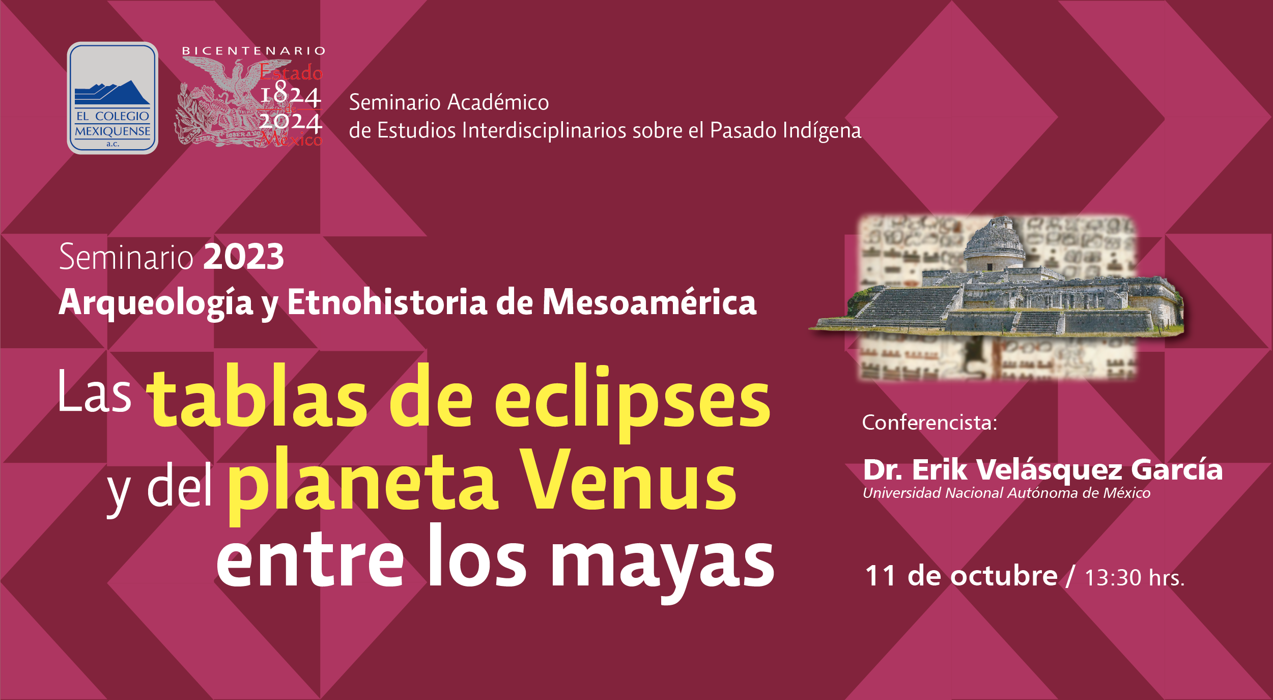Conferencia: Las tablas de eclipses y del planeta Venus entre los mayas
