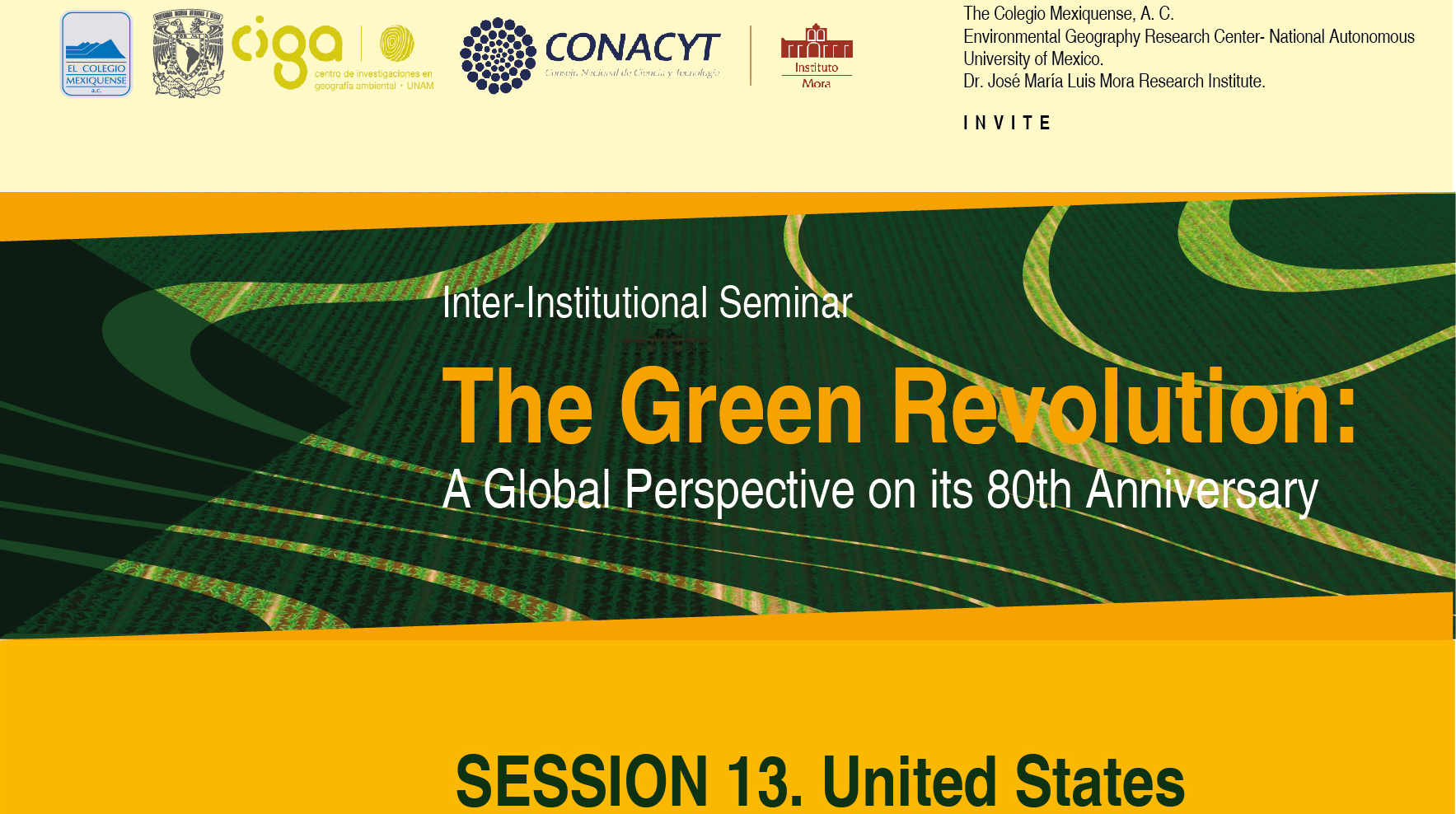 Session 13. United States of America. The Green Revolution: A Global Perspective on its 80th Anniversary