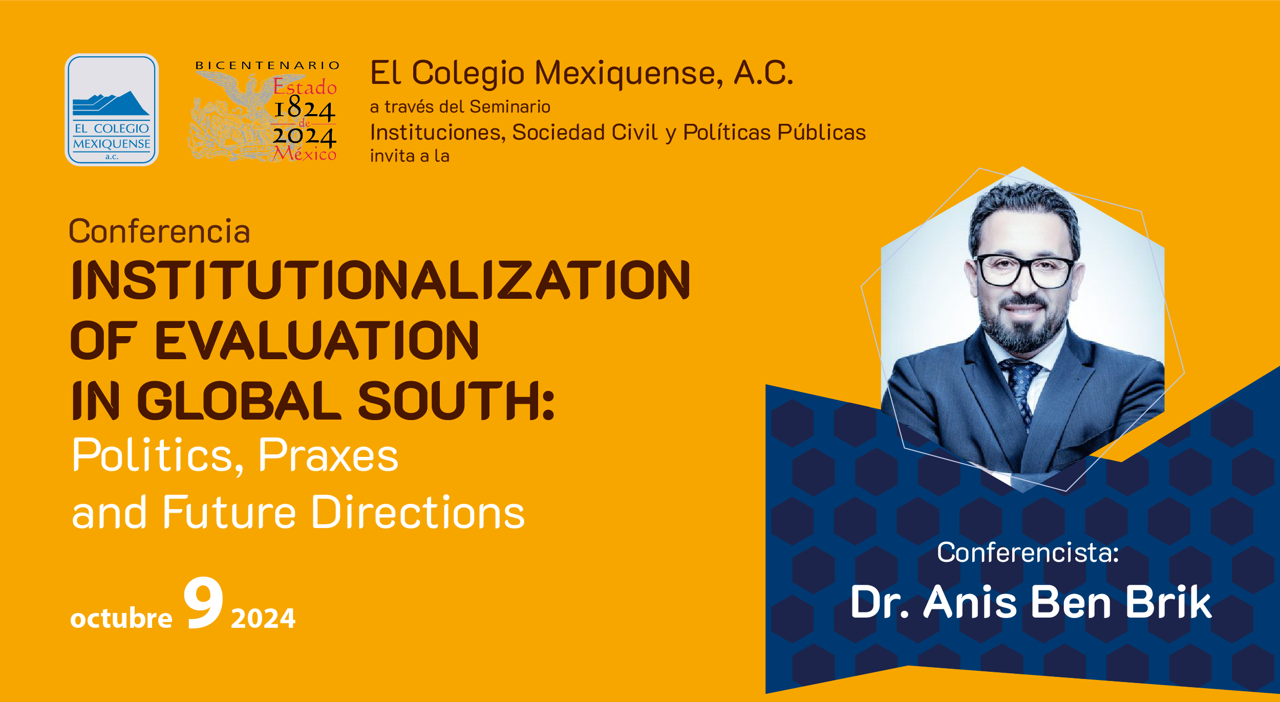 Conferencia. Institutionalization of evaluation in global south: Politics, Praxes and Future Directions