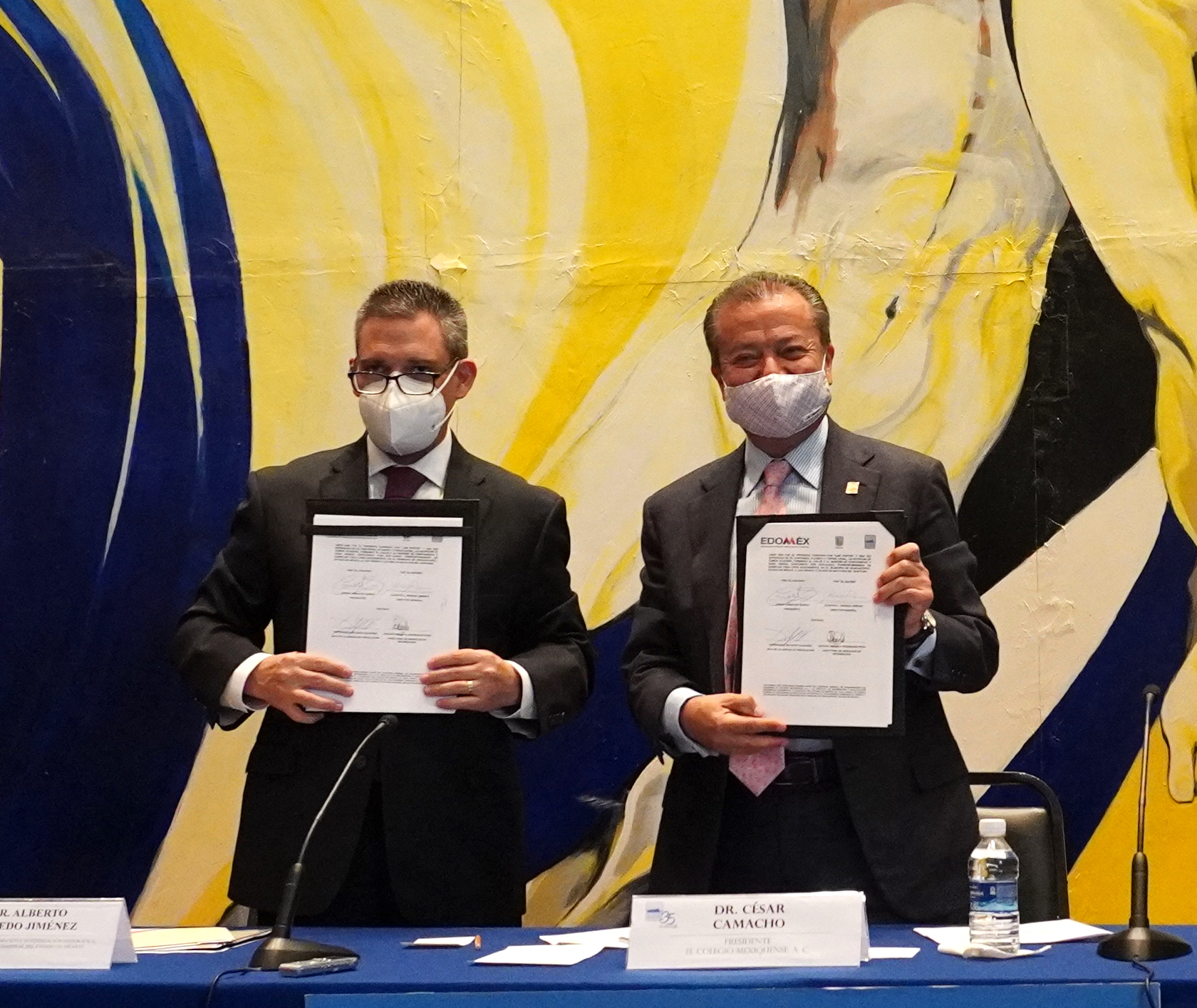 Firman El Colegio Mexiquense y el IGECEM amplio convenio de colaboración para desarrollar tareas conjuntas