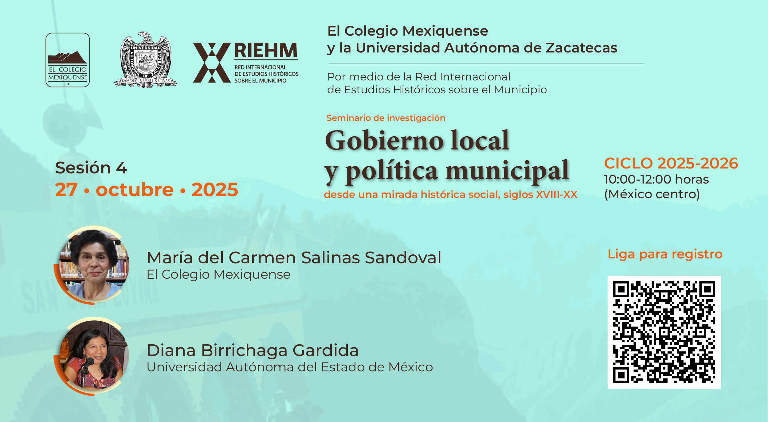 Seminario de investigación. Gobierno local y política municipal desde una mirada histórica social, siglos XVIII-XX. Sesión 4